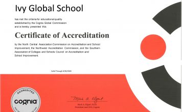 Trường Quốc tế Mỹ trực tuyến Ivy Global School đạt kiểm định chất lượng toàn diện của Tổ chức Cognia, được Bộ Giáo dục Hoa Kỳ công nhận