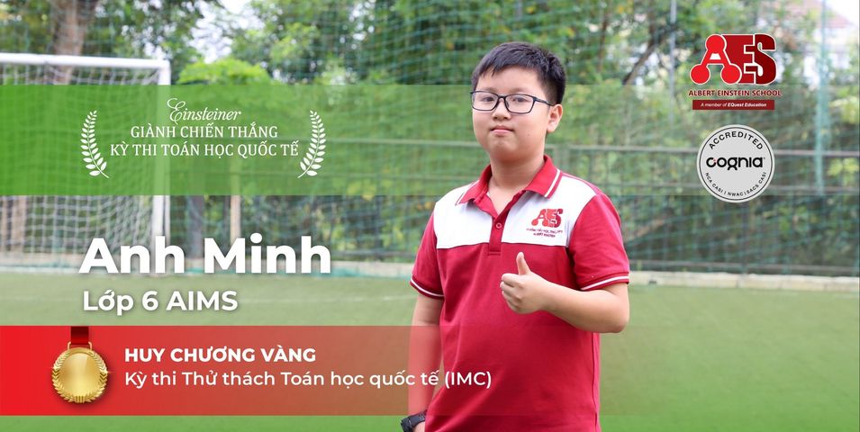 Hoc sinh chuong trinh tai nang truong Albert Einstein toa sang tai dau truong toan hoc quoc te