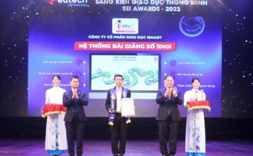 Bài giảng số iDIGI được tuyên dương Sáng kiến Giáo dục thông minh SEI Awards