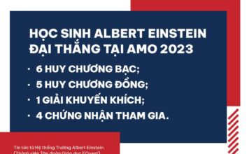 Học sinh Albert Einstein đại thắng tại Amo 2023