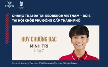 Chang trai da tai Sedbergh Vietnam - BCIS tai Hoi khoe phu dong cap thanh pho