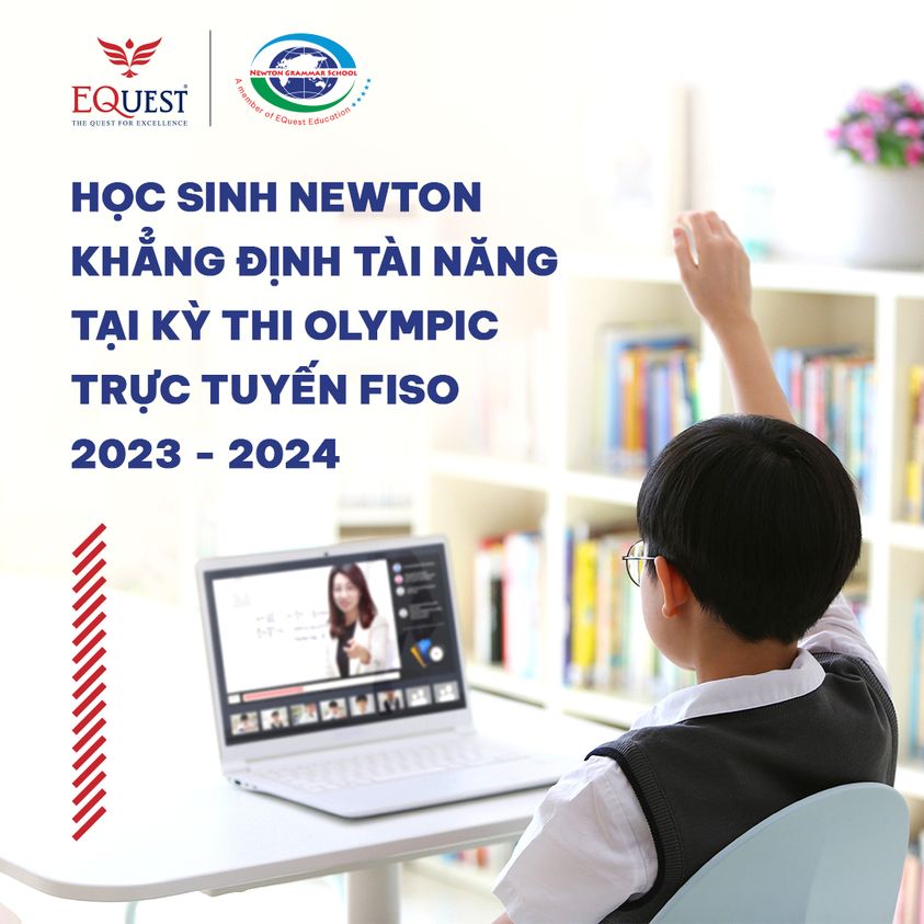 Hoc sinh Newton khang dinh tai nang tai ky thi Olympic truc tuyen FISO 2023-2024