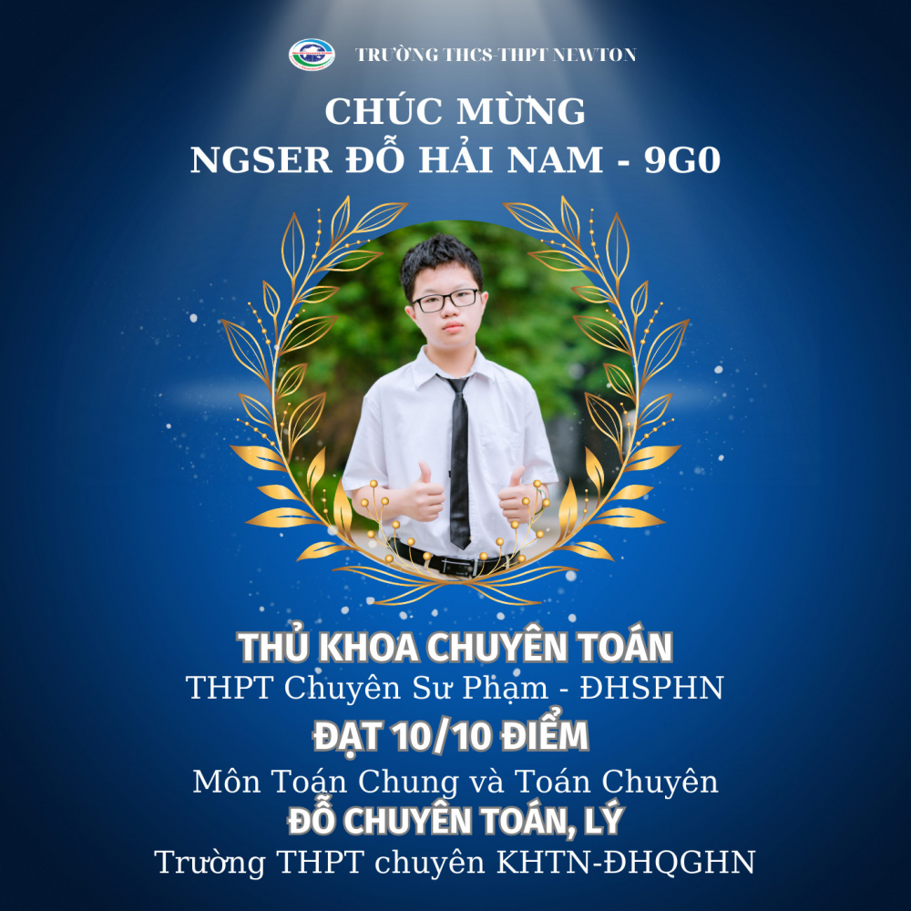 Newton ngoi truong nam giu nhieu thanh tich